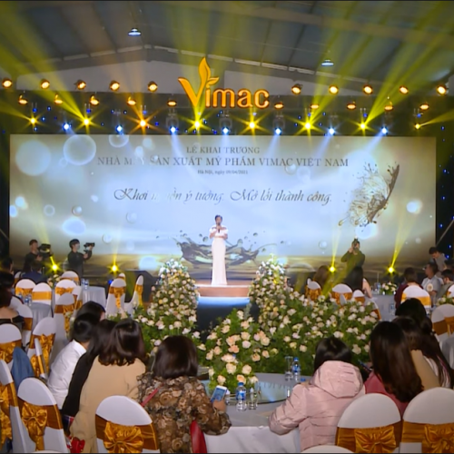 KHAI TRƯƠNG NHÀ MÁY SẢN XUẤT MỸ PHẨM VIMAC - ĐƠN VỊ GIA CÔNG ĐẠT CHUẨN CGMP ASEAN