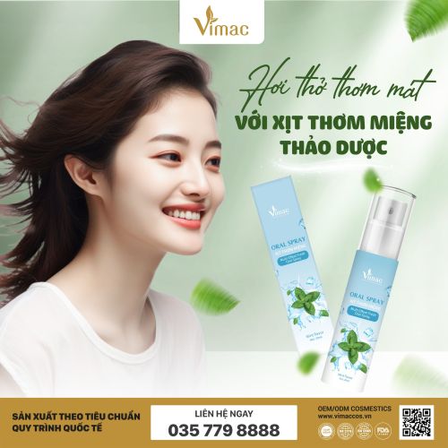 GIA CÔNG XỊT THƠM MIỆNG THẢO DƯỢC ĐỘC QUYỀN, TRỌN GÓI 
